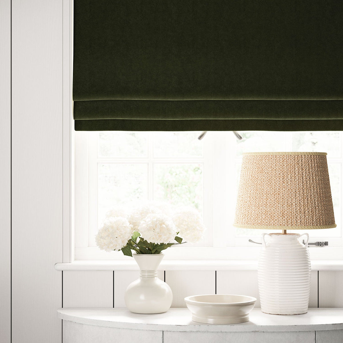 Linwood NoMo Fern FR Made to Measure Roman Blinds