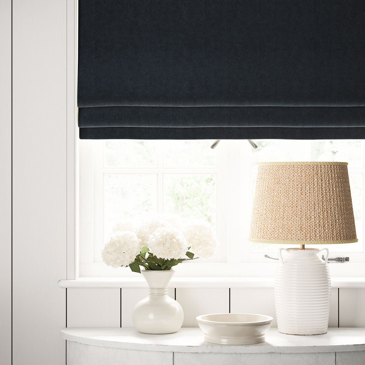 Linwood NoMo Imperial Blue FR Made to Measure Curtains