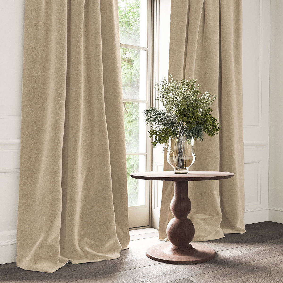 Linwood NoMo Oyster FR Made to Measure Roman Blinds
