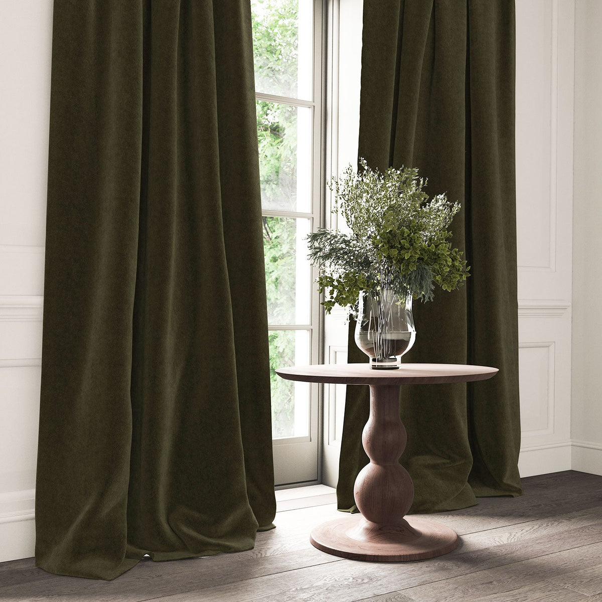Linwood NoMo Rain Forest FR Made to Measure Roman Blinds