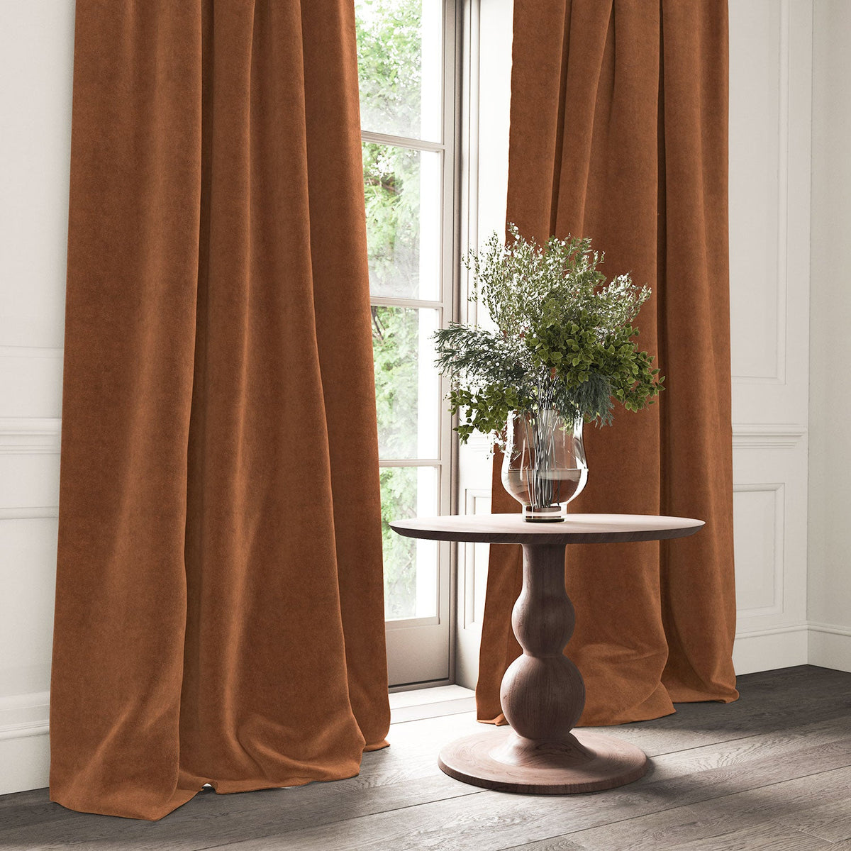 Linwood NoMo Rose FR Made to Measure Curtains