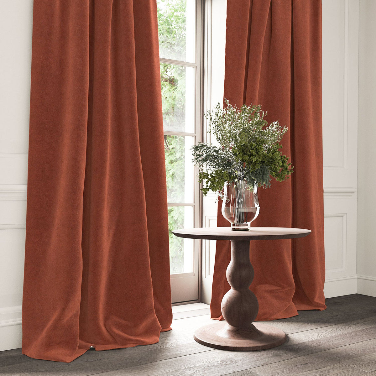 Linwood NoMo Scarlet FR Made to Measure Roman Blinds