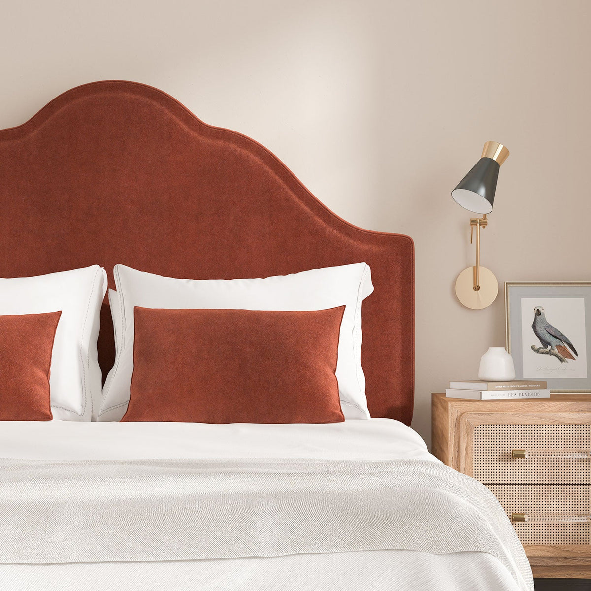 Linwood NoMo Scarlet FR Made to Measure Roman Blinds