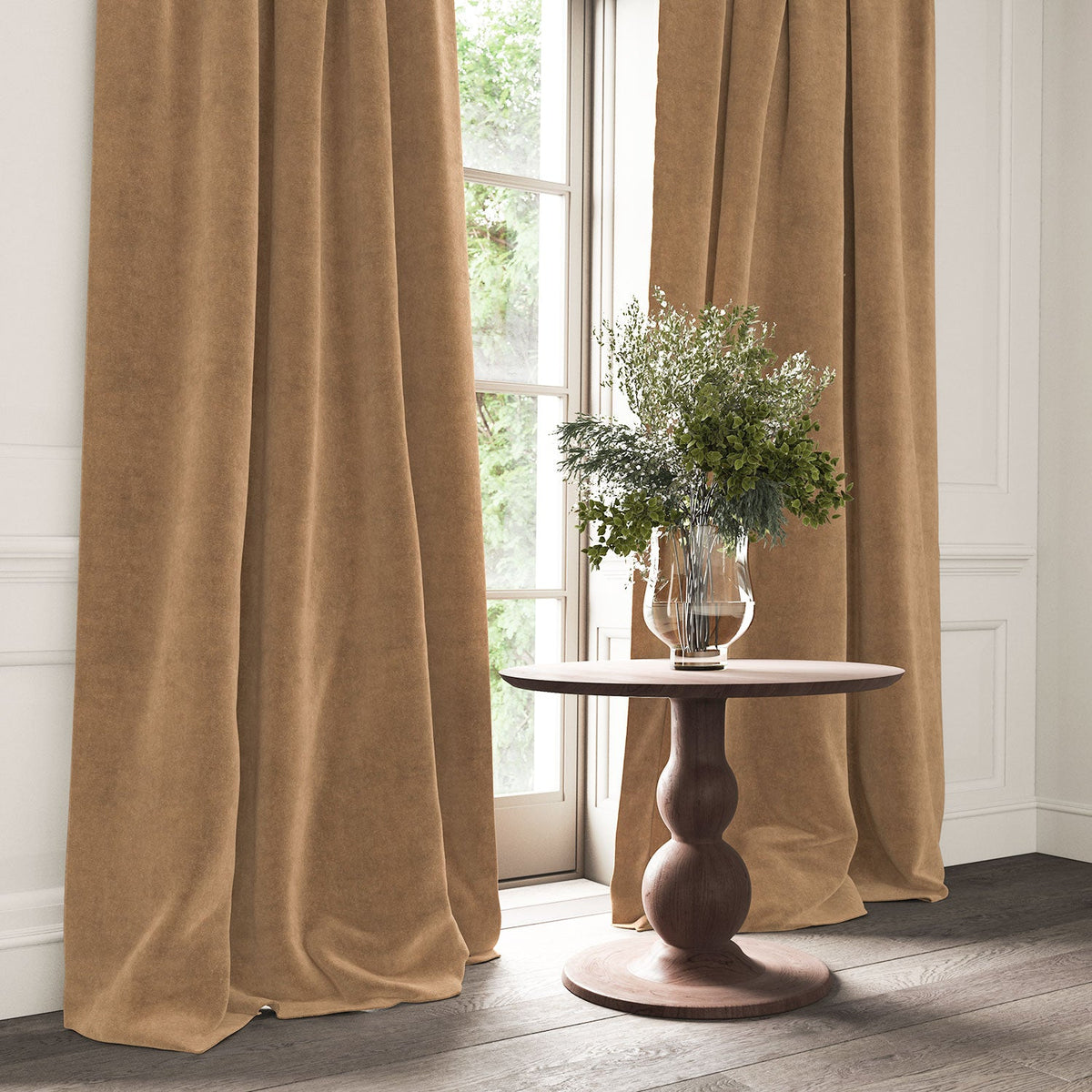 Linwood NoMo Sepia FR Made to Measure Curtains