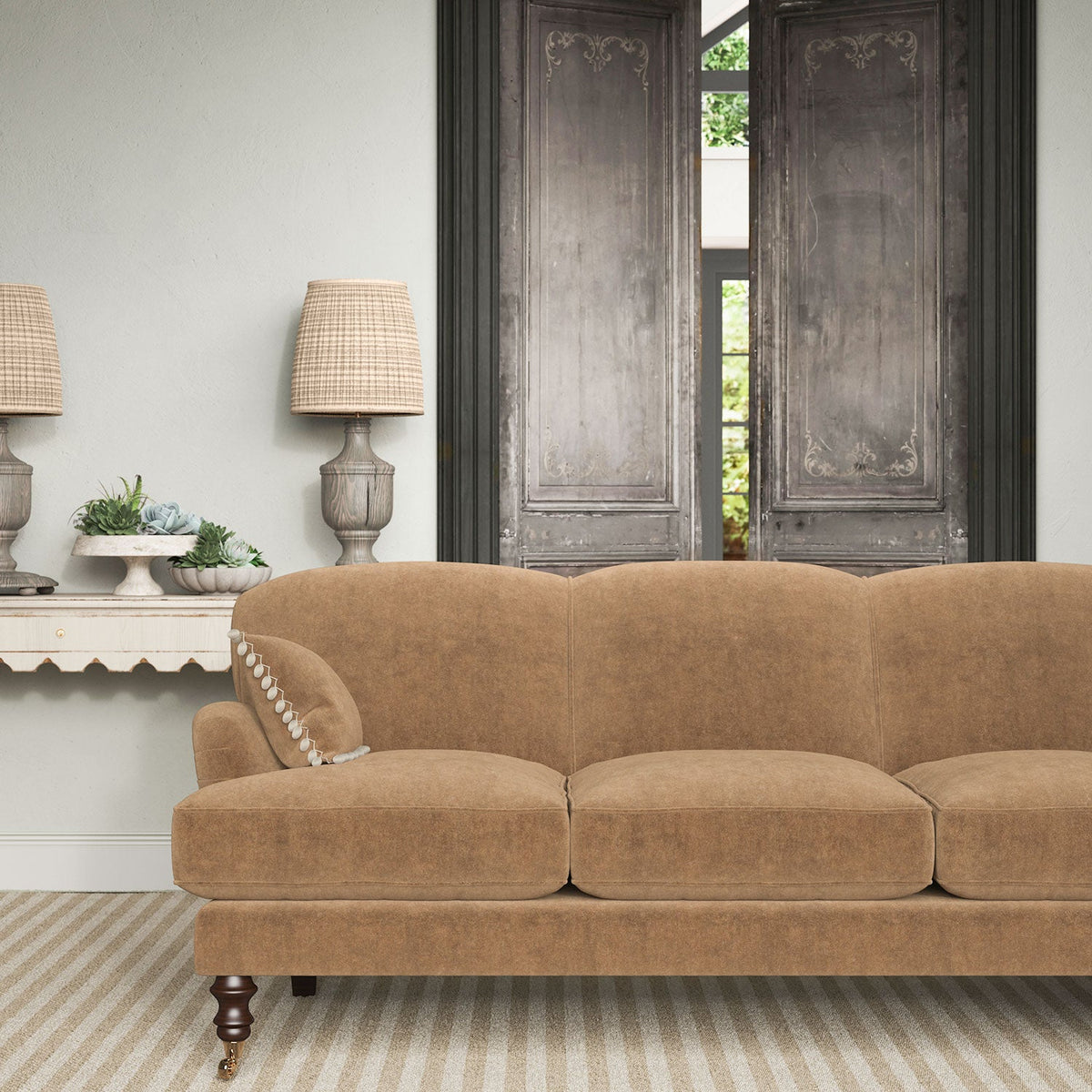 Linwood NoMo Sepia FR Made to Measure Roman Blinds