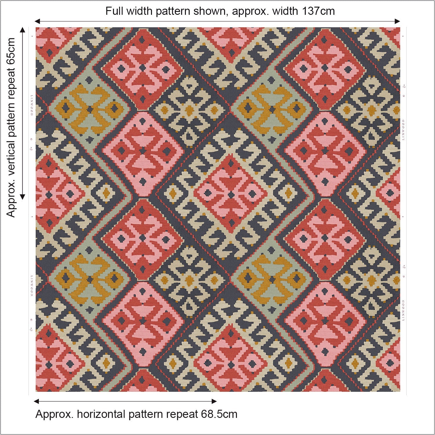 Linwood Otto Henna FR Made to Measure Curtains