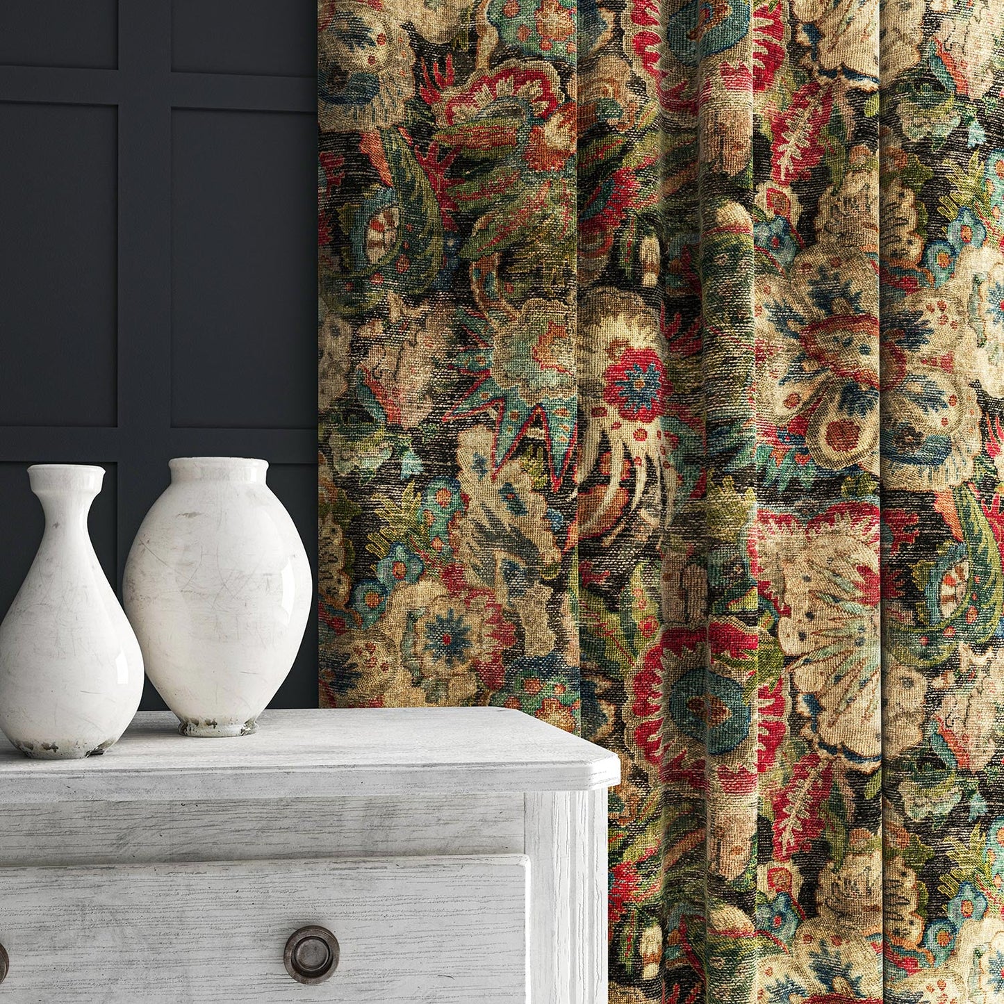 Linwood Bizarre Multi FR Made to Measure Curtains