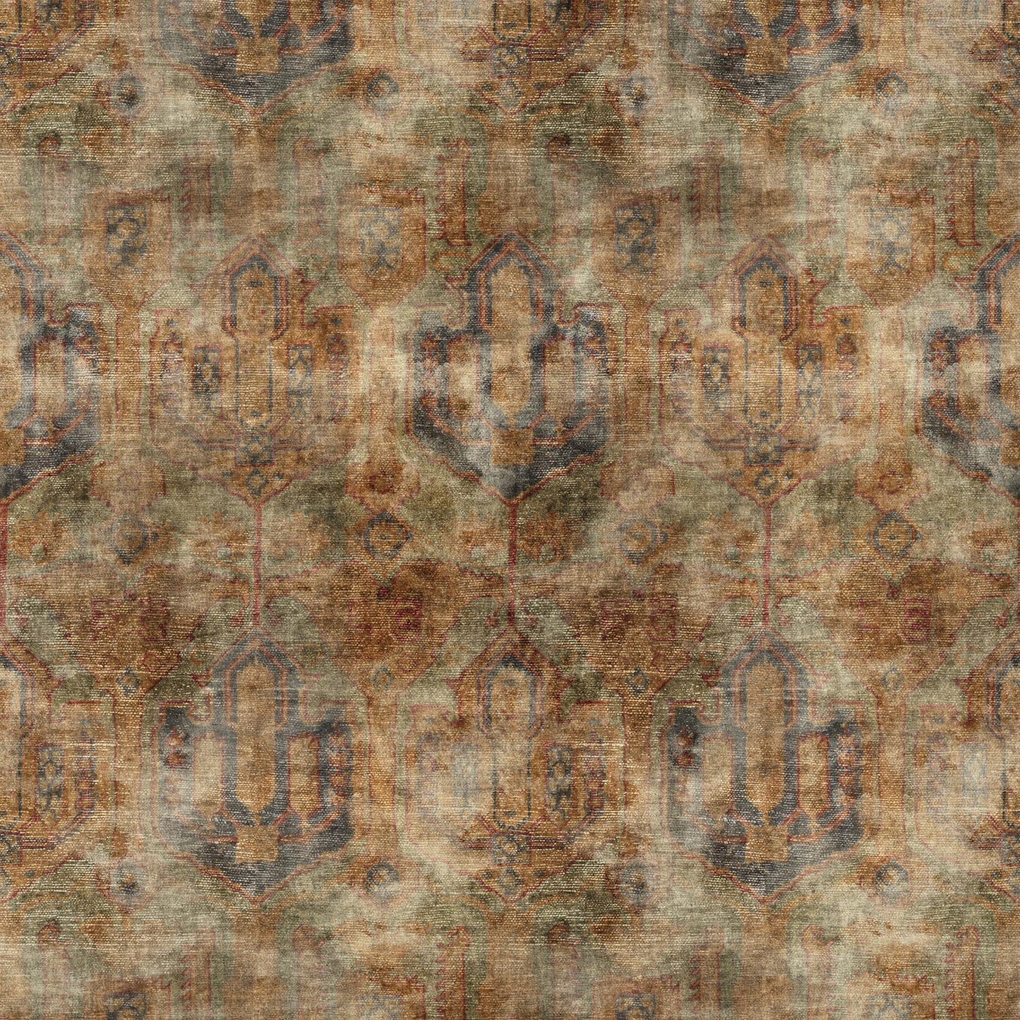Linwood Kadife Green Gold FR Made to Measure Curtains