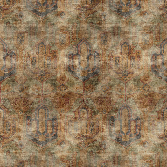 Linwood Kadife Green Gold FR Made to Measure Curtains