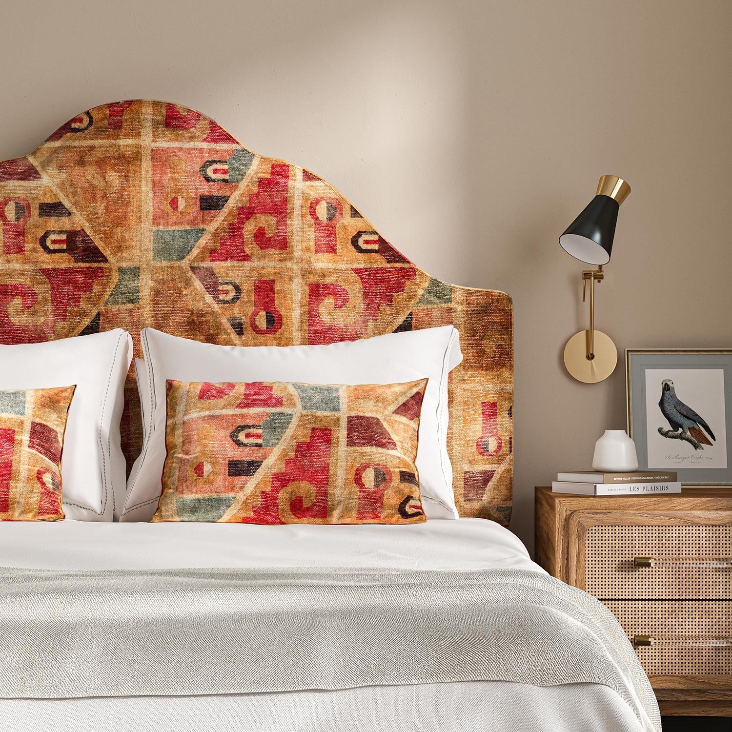 Linwood Kichana Paprika FR Made to Measure Curtains