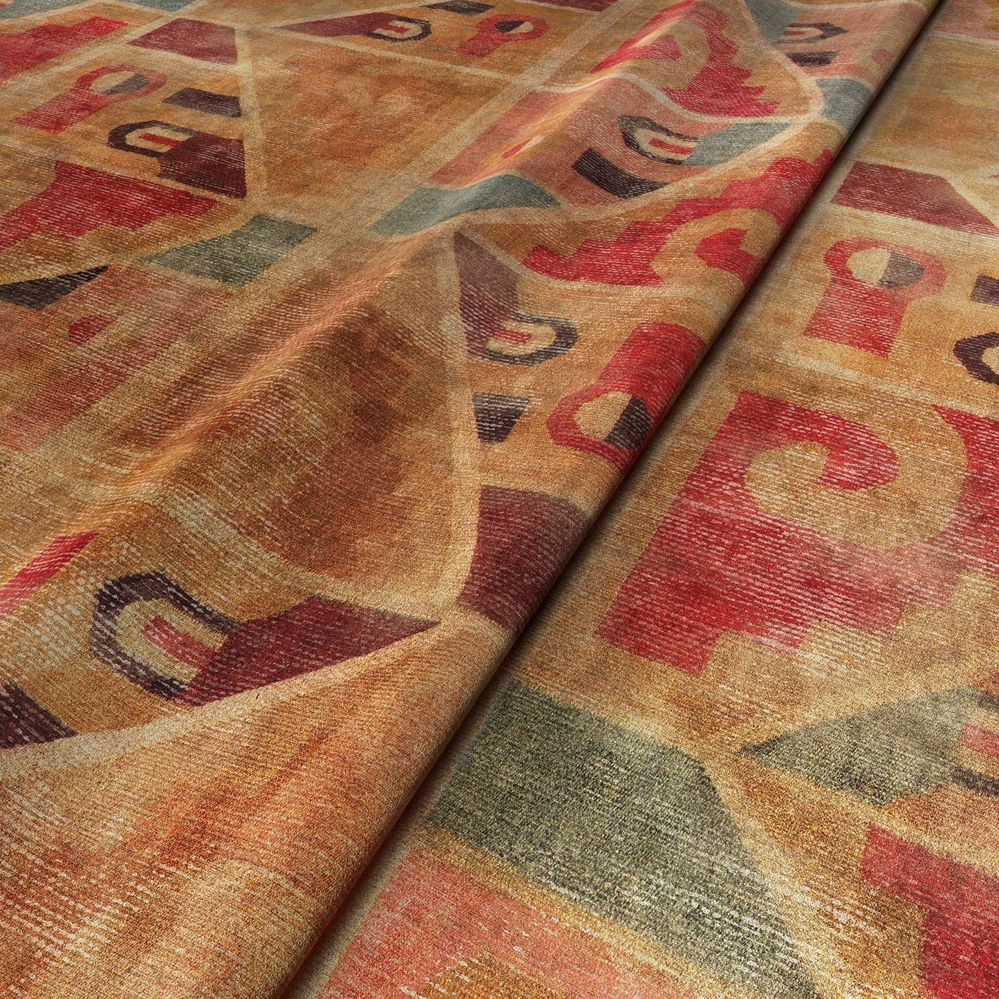 Linwood Kichana Paprika FR Made to Measure Curtains