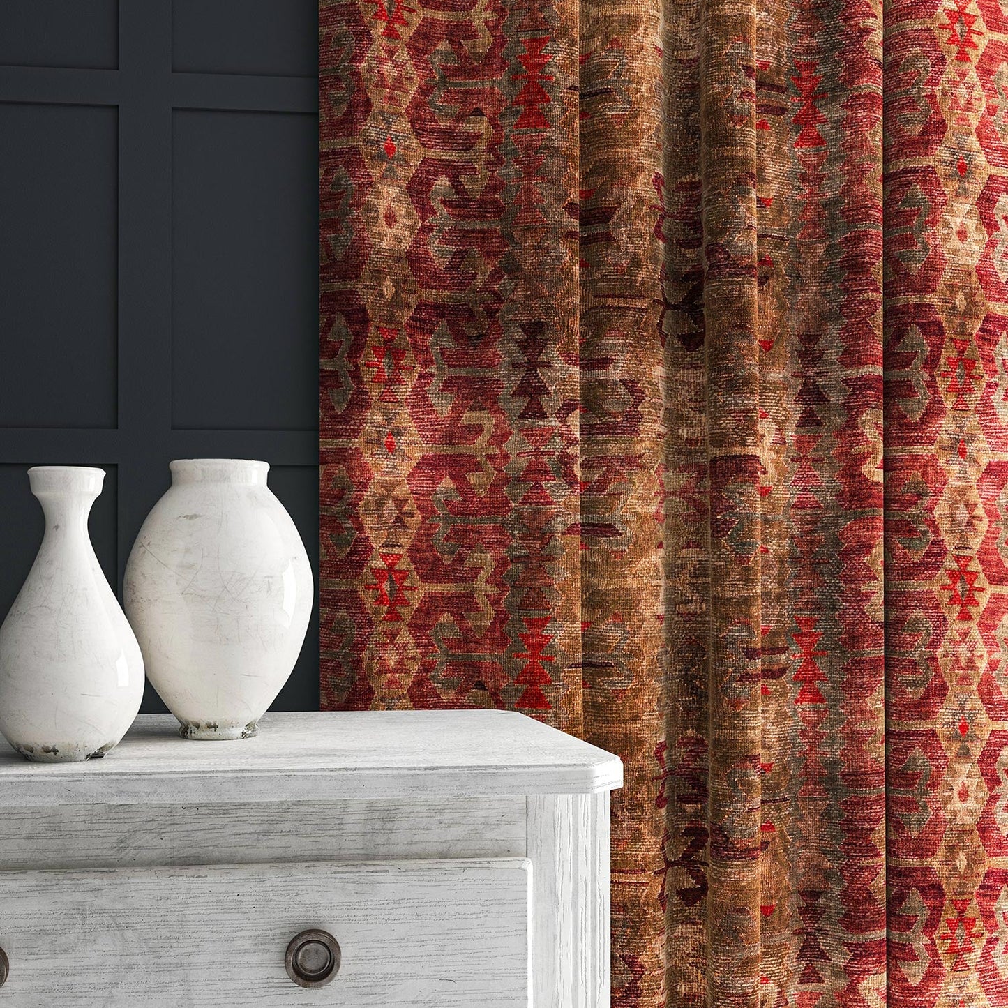 Linwood Samimi Earth FR Made to Measure Curtains