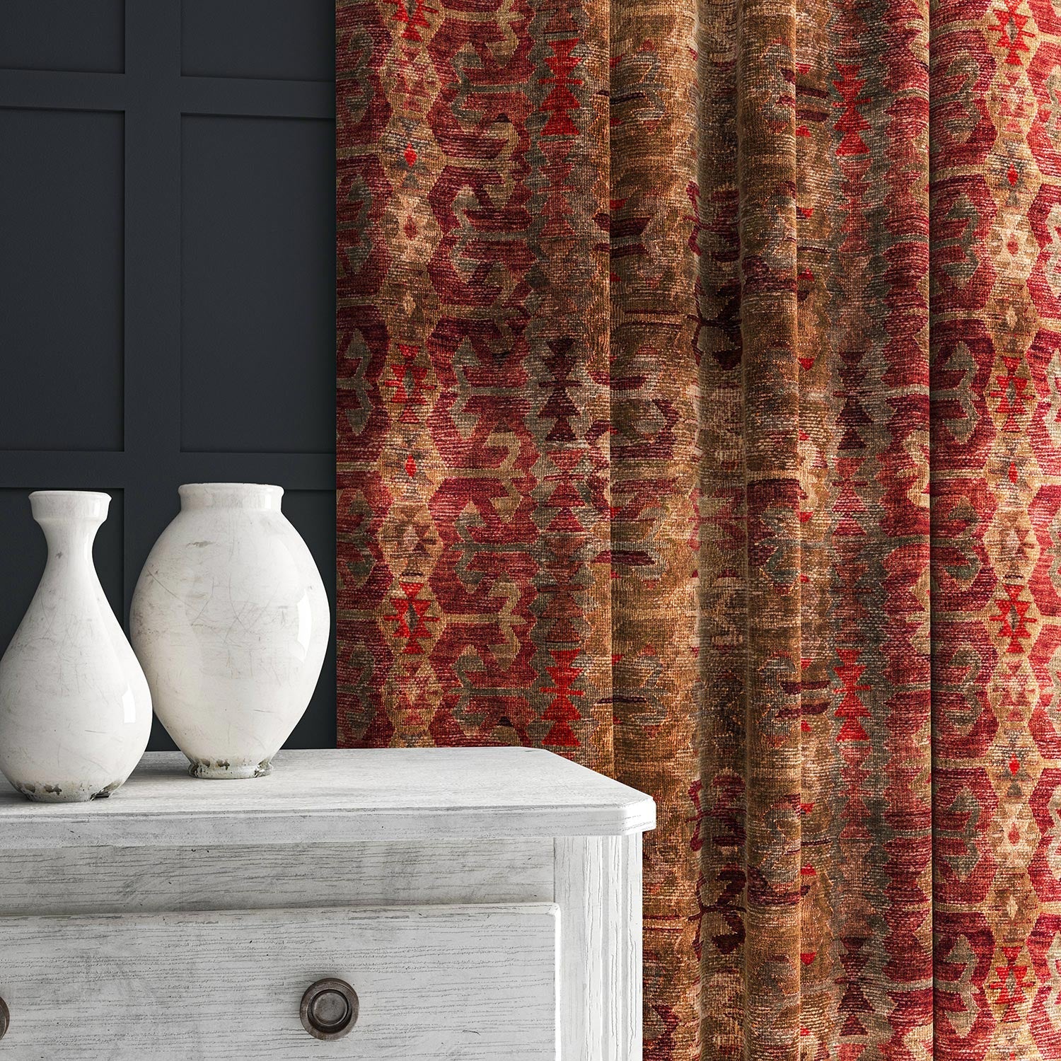 Linwood Samimi Earth FR Made to Measure Curtains