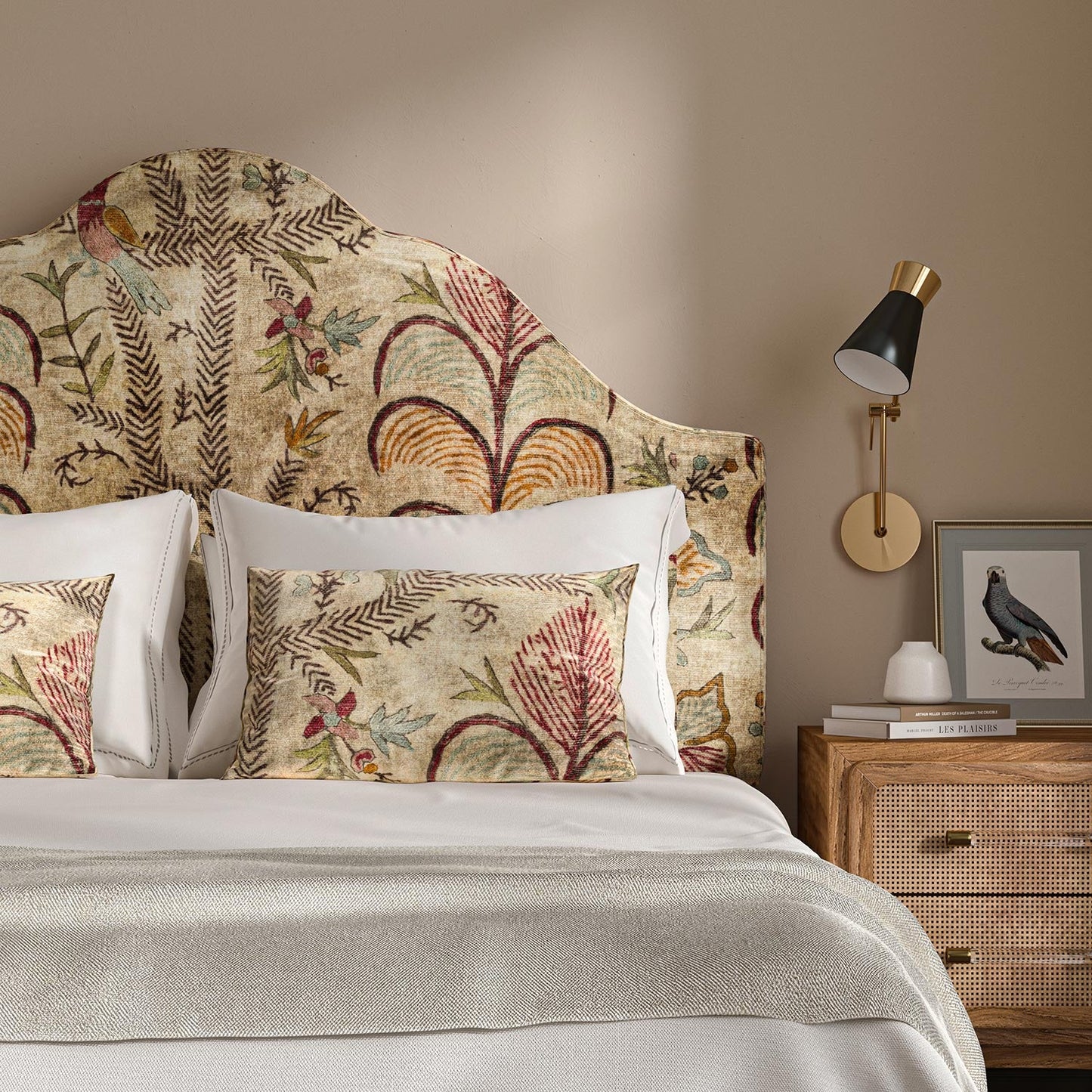 Linwood Songbird Sand FR Made to Measure Curtains