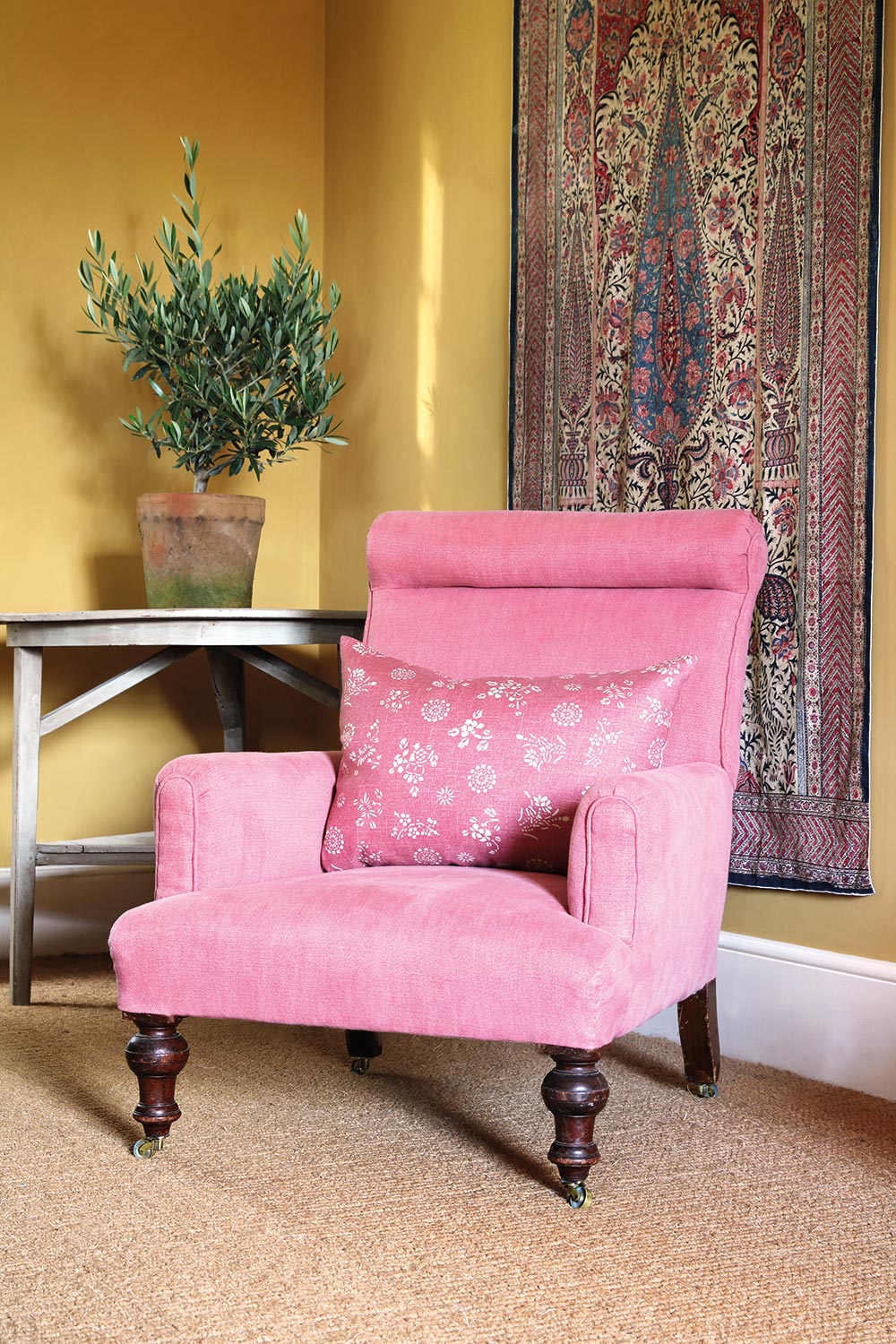 Kate Forman Stonewash Old Rose Made to Measure Roman Blinds – image 3