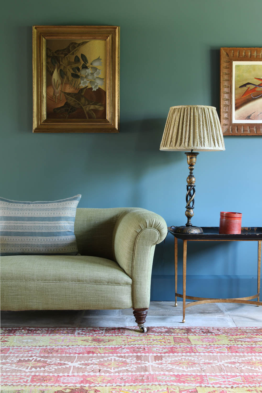 Kate Forman Laundered Linen - Olive Made to Measure Roman Blinds – image 2