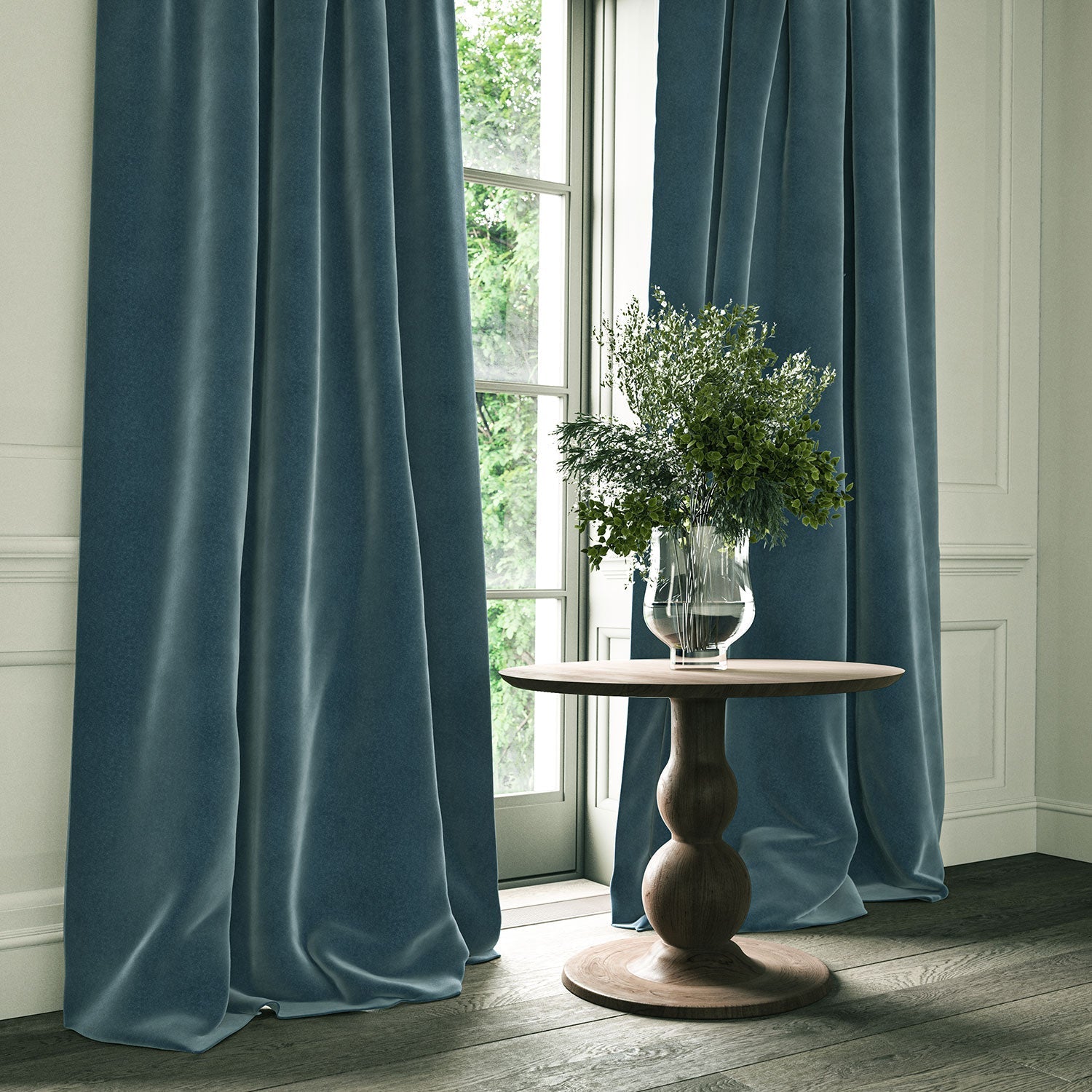 Linwood Omega Aegean CFR Made to Measure Curtains