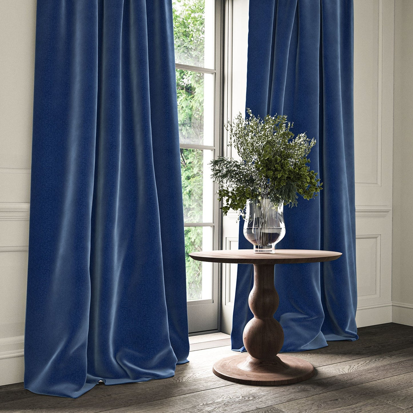 Linwood Omega Azure CFR Made to Measure Curtains