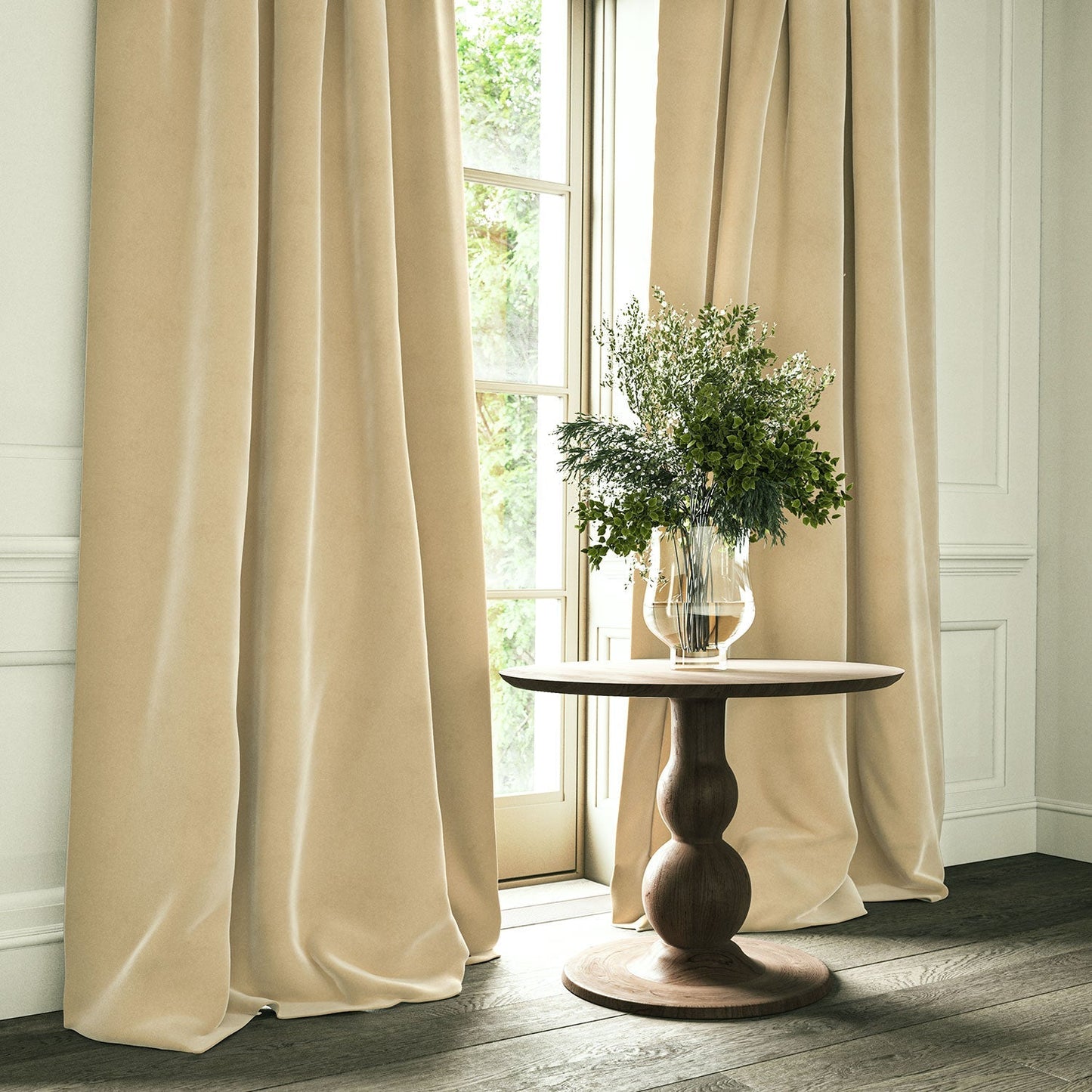 Linwood Omega Biscuit CFR Made to Measure Curtains