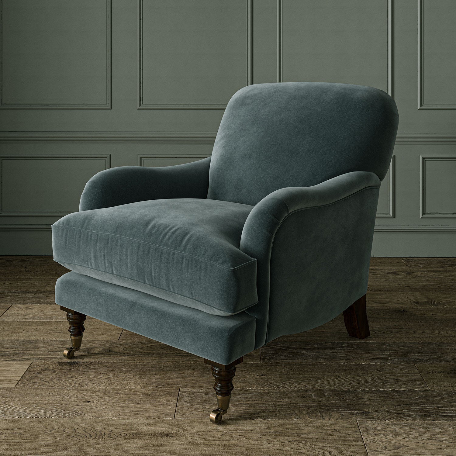 Linwood Omega Blue Savoy CFR Made to Measure Curtains