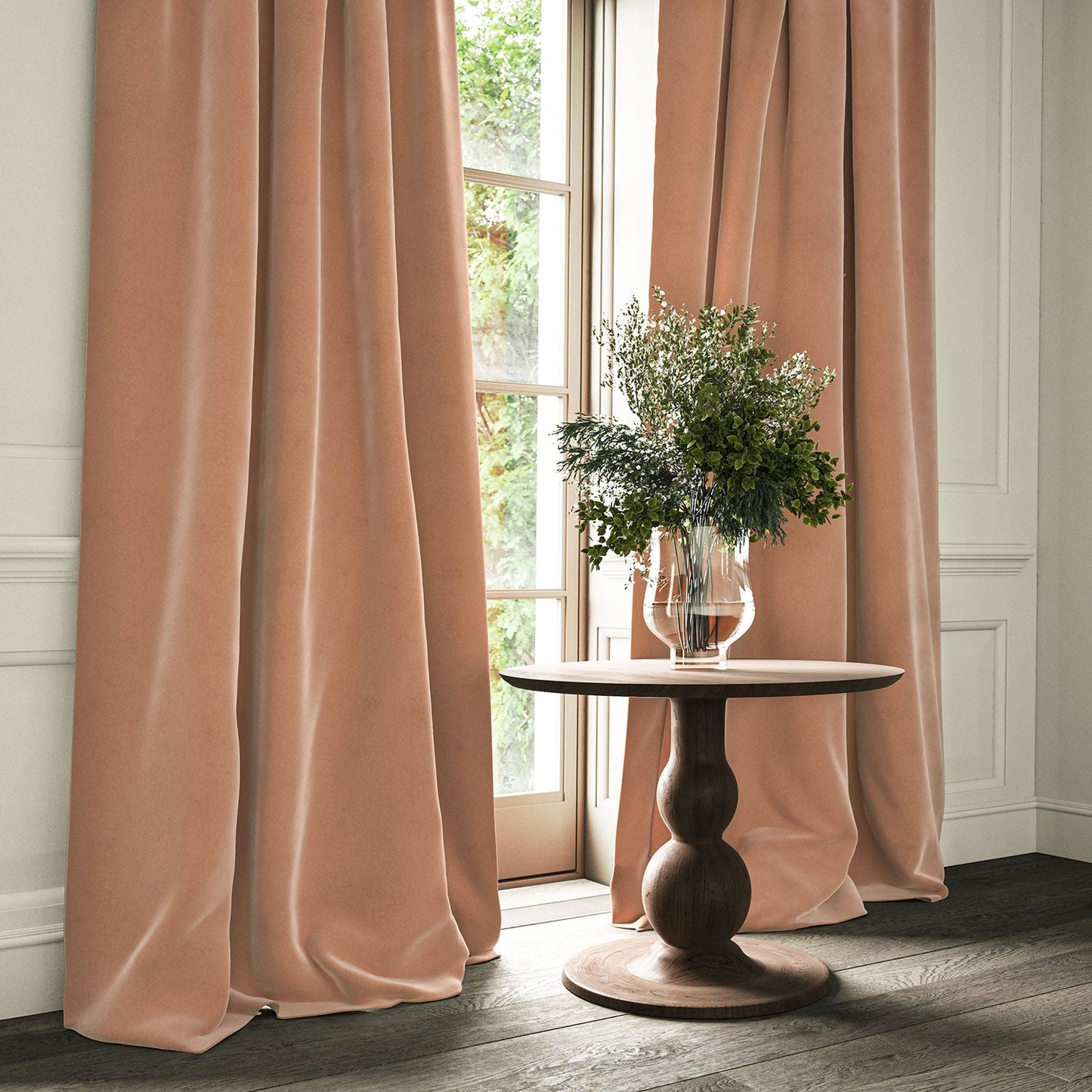 Linwood Omega Blush CFR Made to Measure Curtains