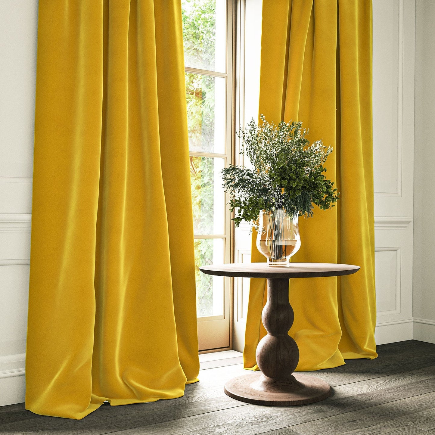 Linwood Omega Canary CFR Made to Measure Curtains
