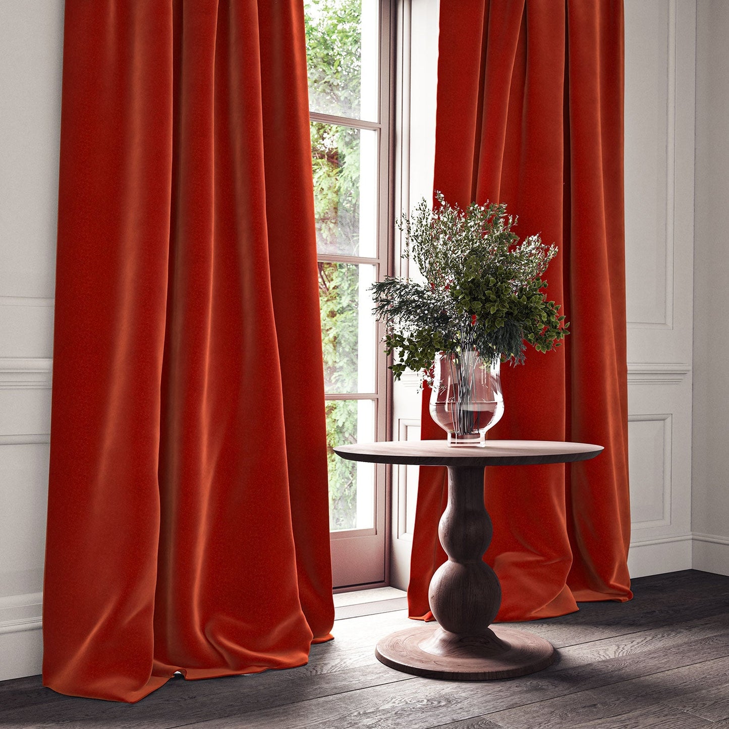 Linwood Omega Carnelian CFR Made to Measure Curtains