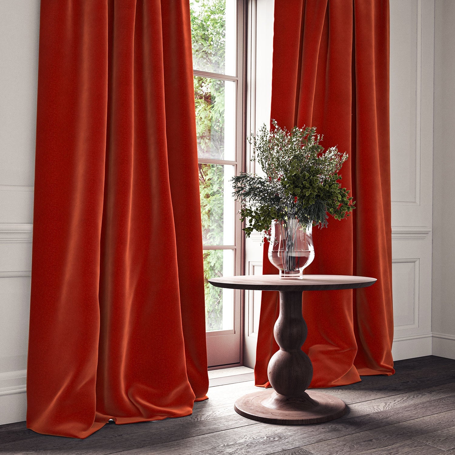 Linwood Omega Carnelian CFR Made to Measure Curtains