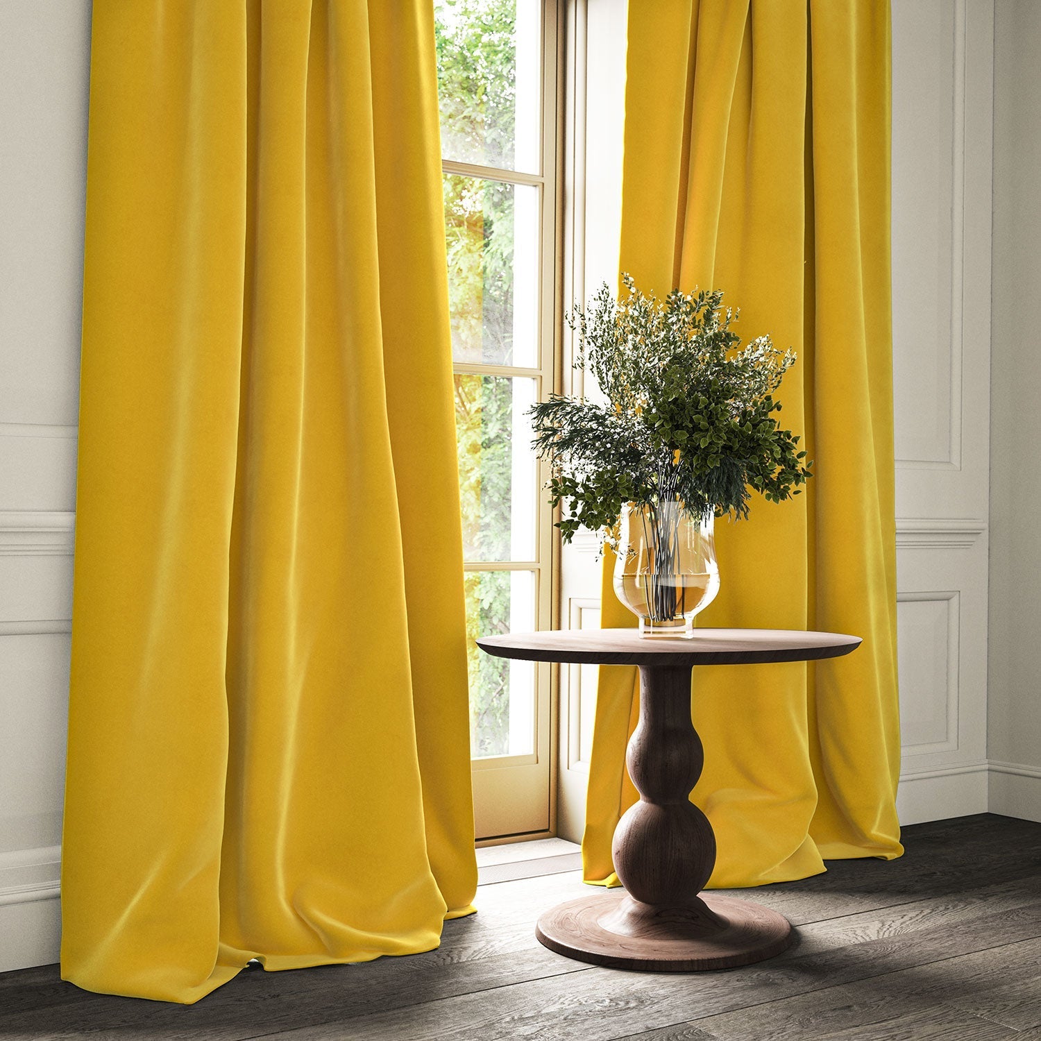 Linwood Omega Citrus CFR Made to Measure Curtains