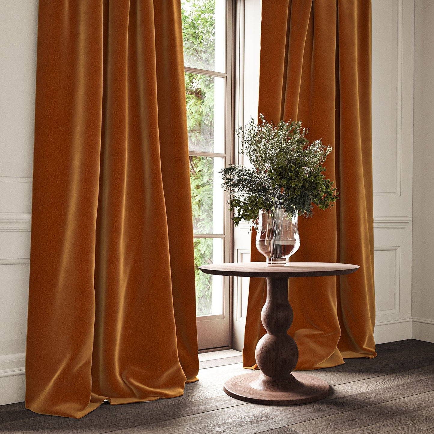 Linwood Omega Copper CFR Made to Measure Curtains