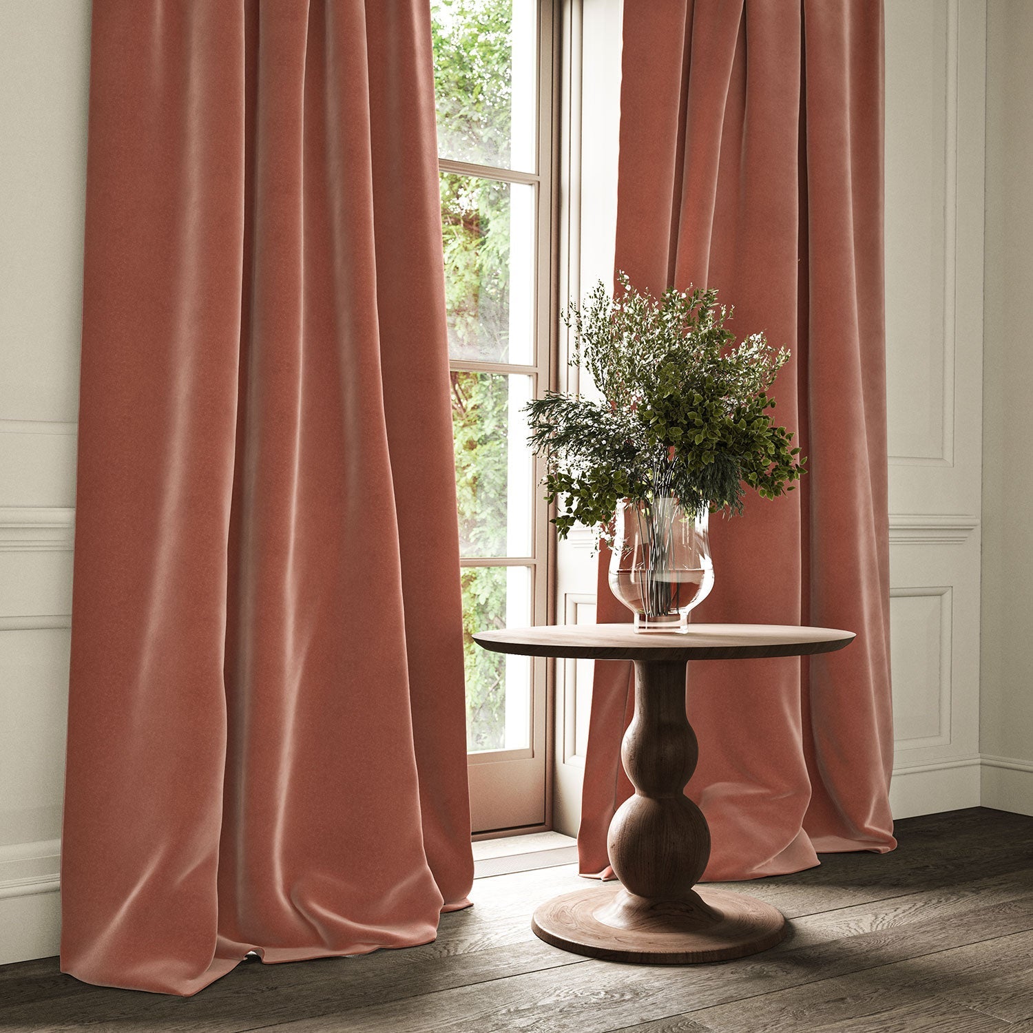 Linwood Omega Damson CFR Made to Measure Curtains