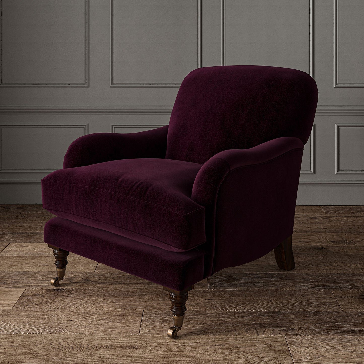 Linwood Omega Deep Purple CFR Made to Measure Curtains