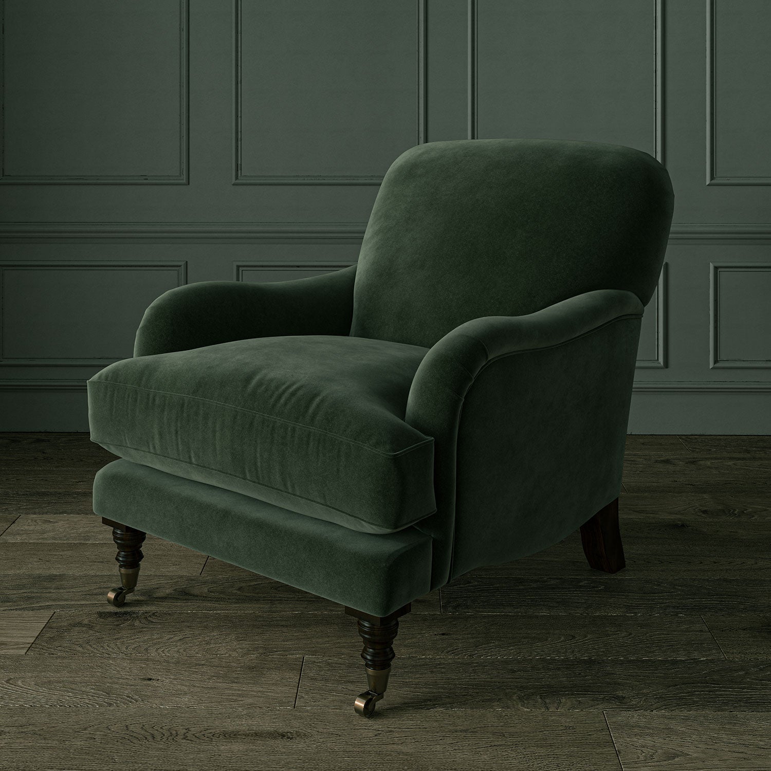 Linwood Omega Evergreen CFR Made to Measure Curtains