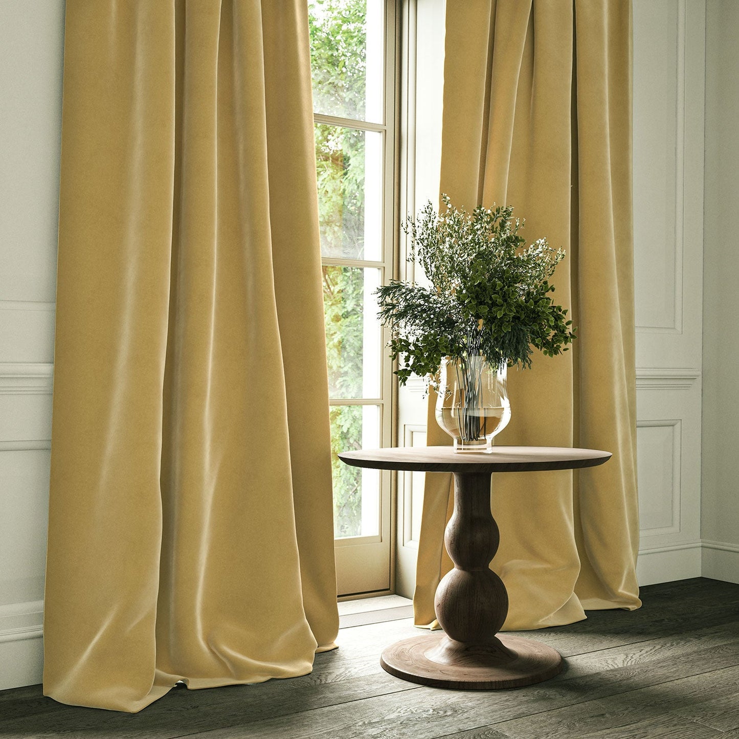 Linwood Omega Fools Gold CFR Made to Measure Curtains