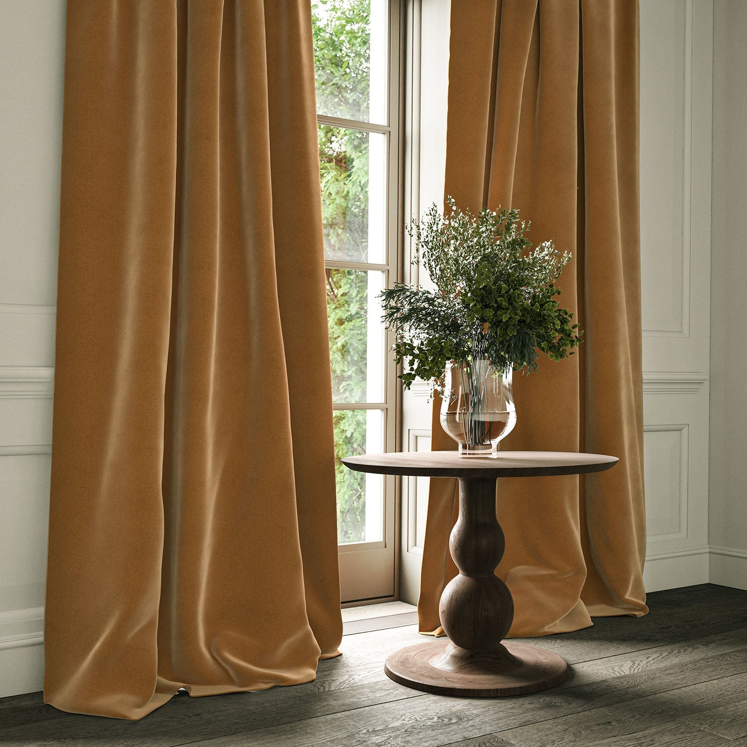 Linwood Omega Gingerbread CFR Made to Measure Curtains