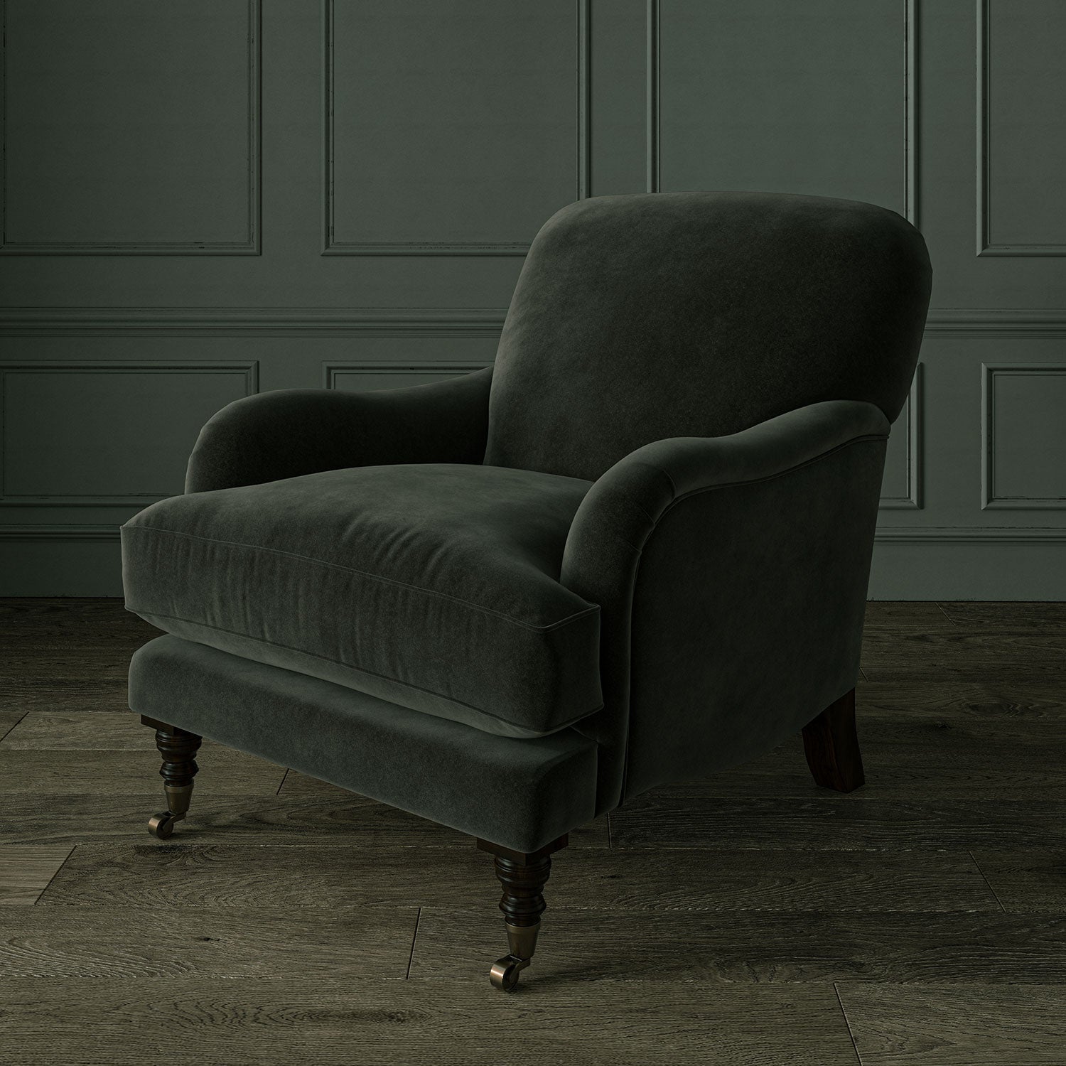 Linwood Omega Graphite CFR Made to Measure Curtains