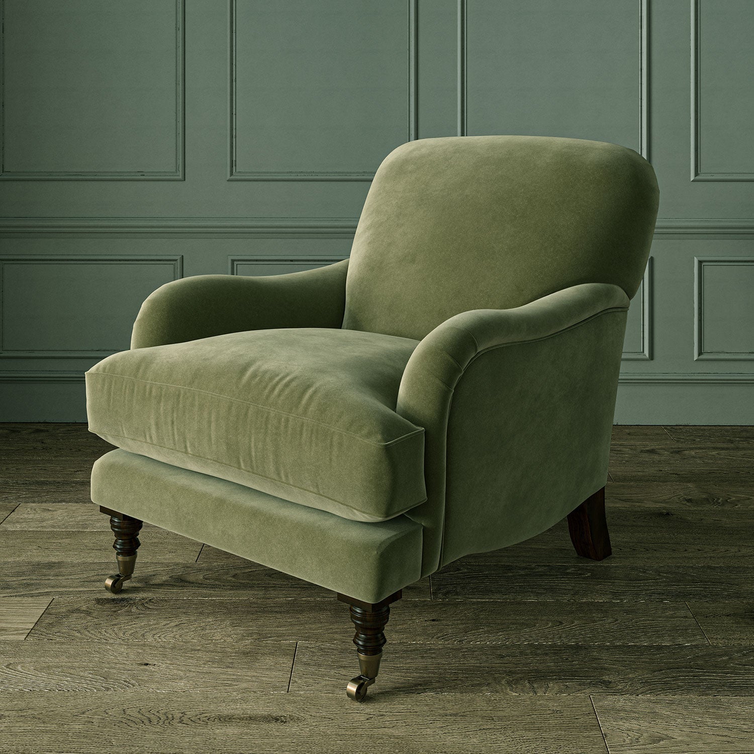 Linwood Omega Green Tea CFR Made to Measure Curtains