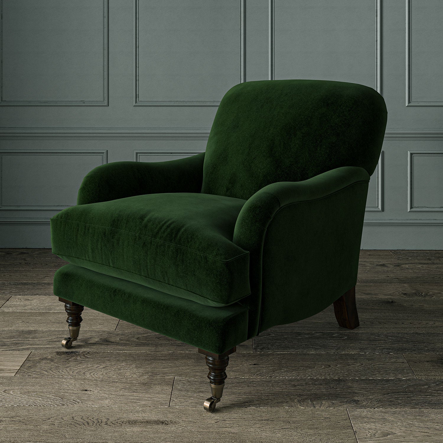 Linwood Omega Hunter Green CFR Made to Measure Curtains