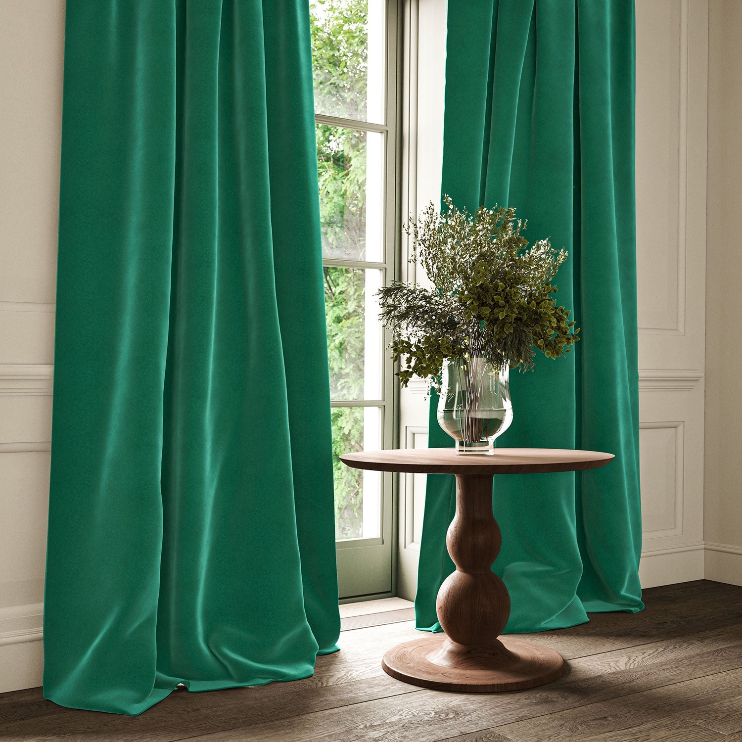 Linwood Omega Jade CFR Made to Measure Curtains