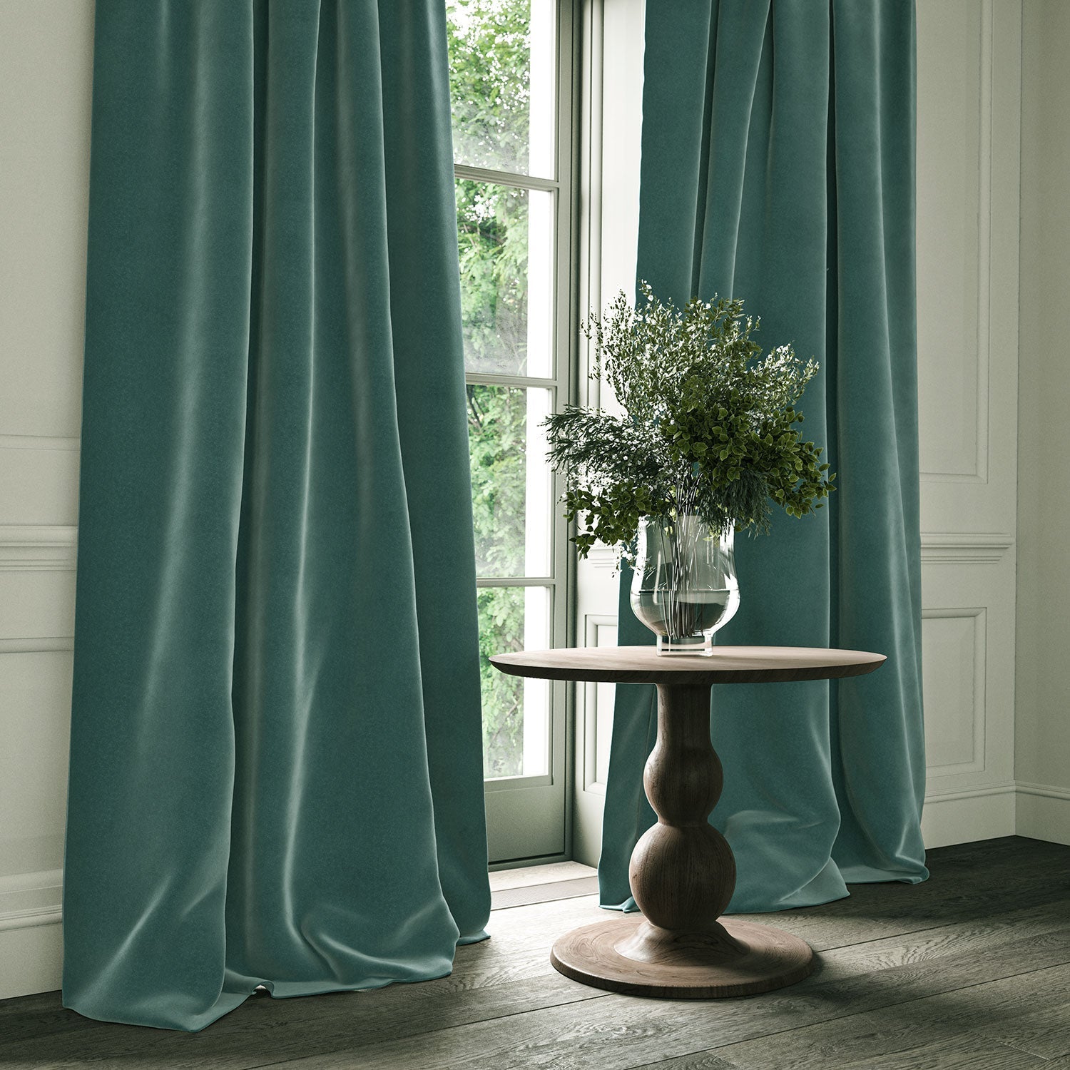 Linwood Omega Lagoon CFR Made to Measure Curtains