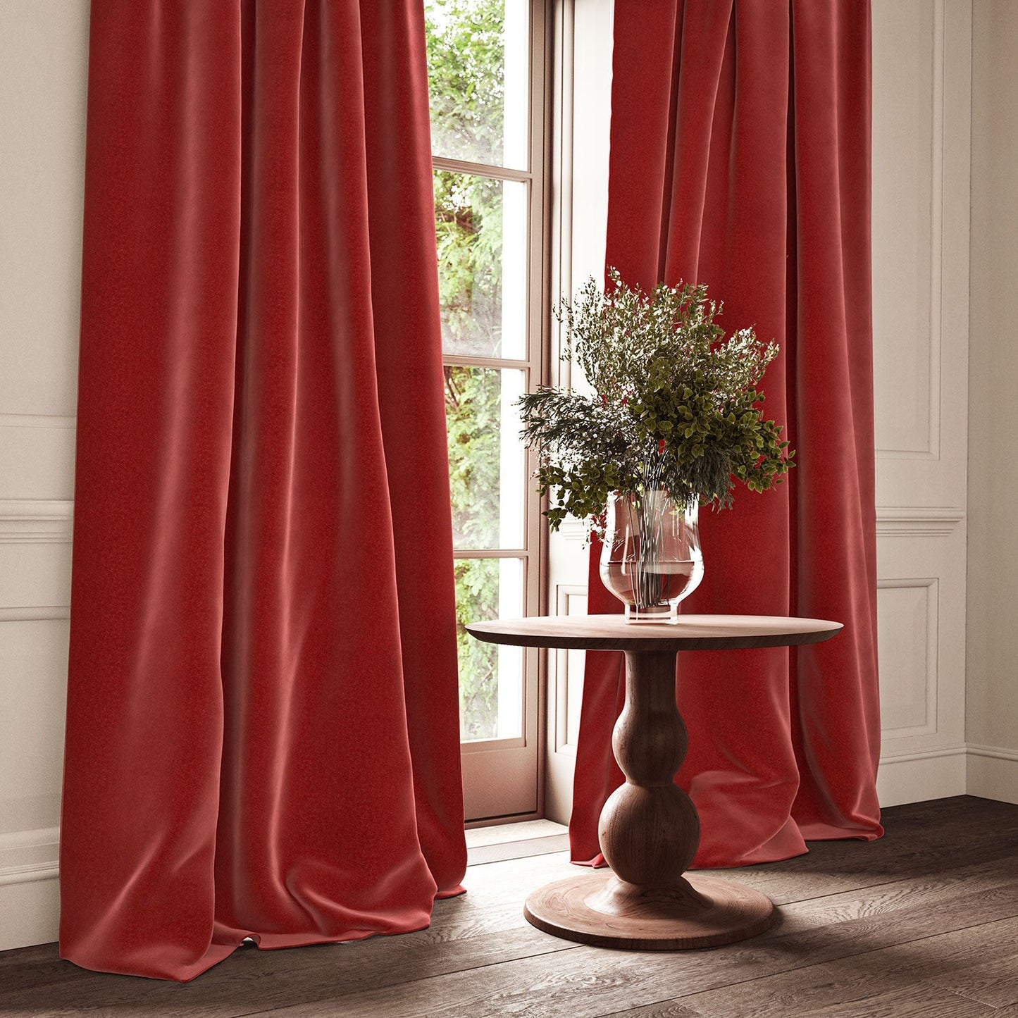 Linwood Omega Lipstick CFR Made to Measure Curtains