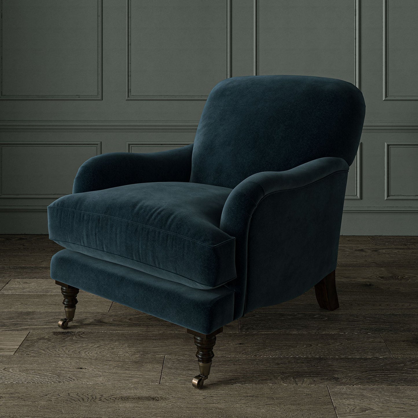 Linwood Omega Marine Blue CFR Made to Measure Curtains