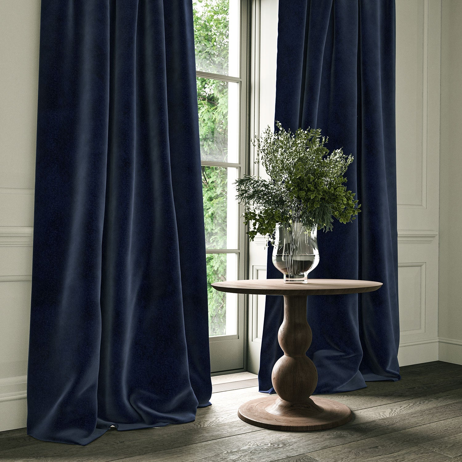 Linwood Omega Midnight CFR Made to Measure Curtains