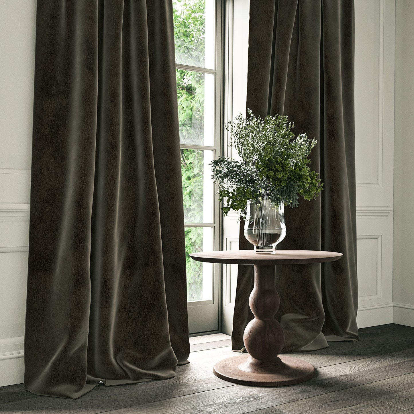 Linwood Omega Mink CFR Made to Measure Curtains