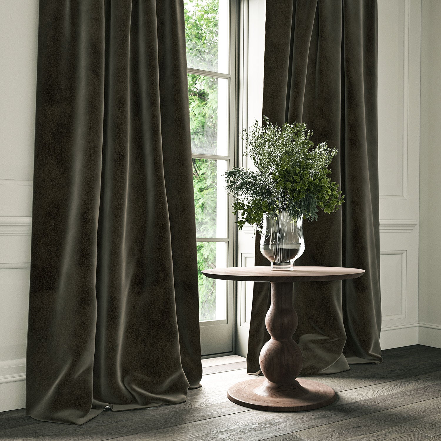 Linwood Omega Mink CFR Made to Measure Curtains
