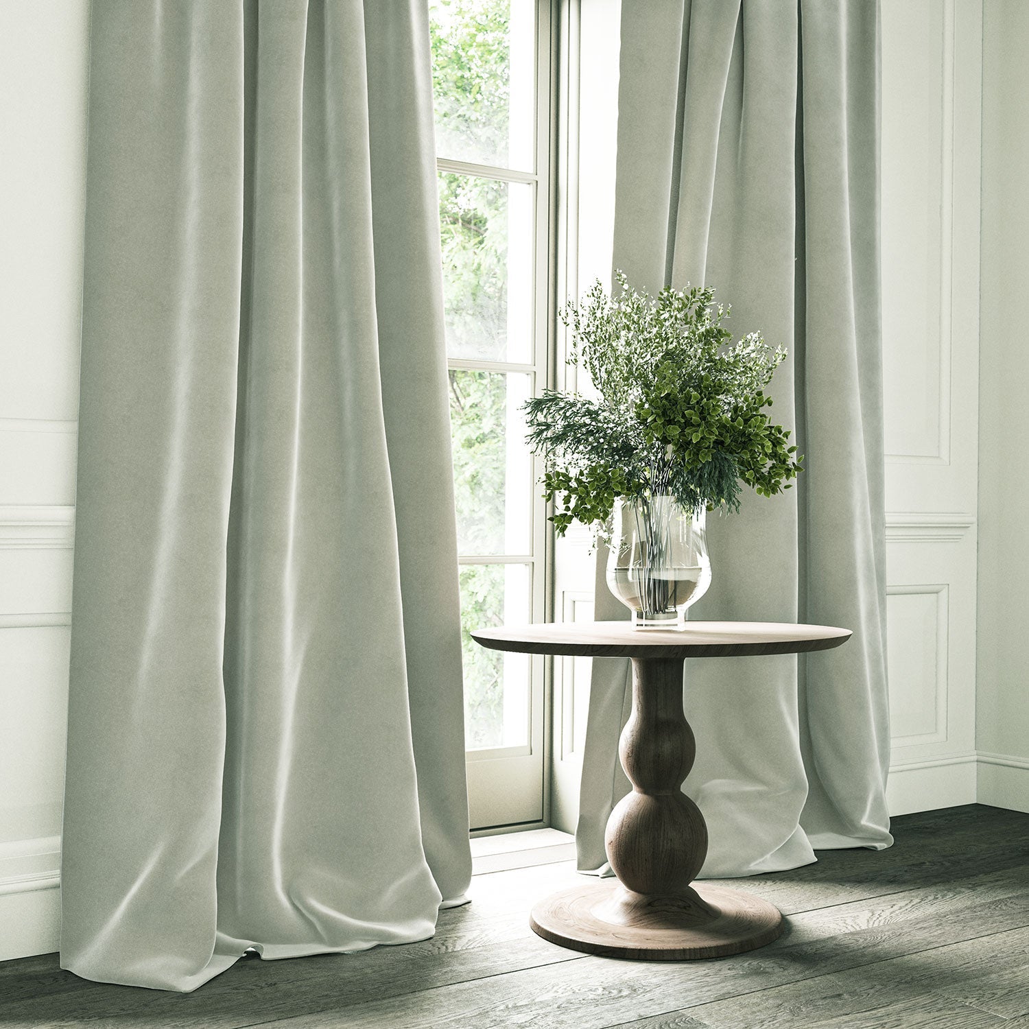 Linwood Omega Moonbeam CFR Made to Measure Curtains