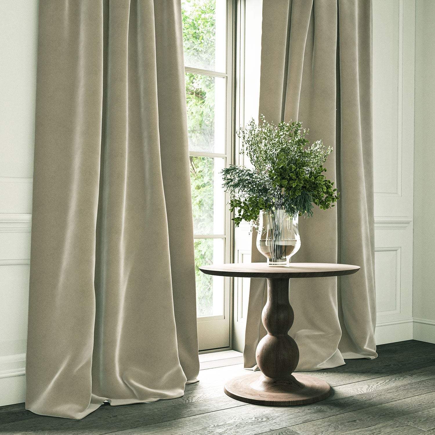 Linwood Omega Moonstone CFR Made to Measure Curtains