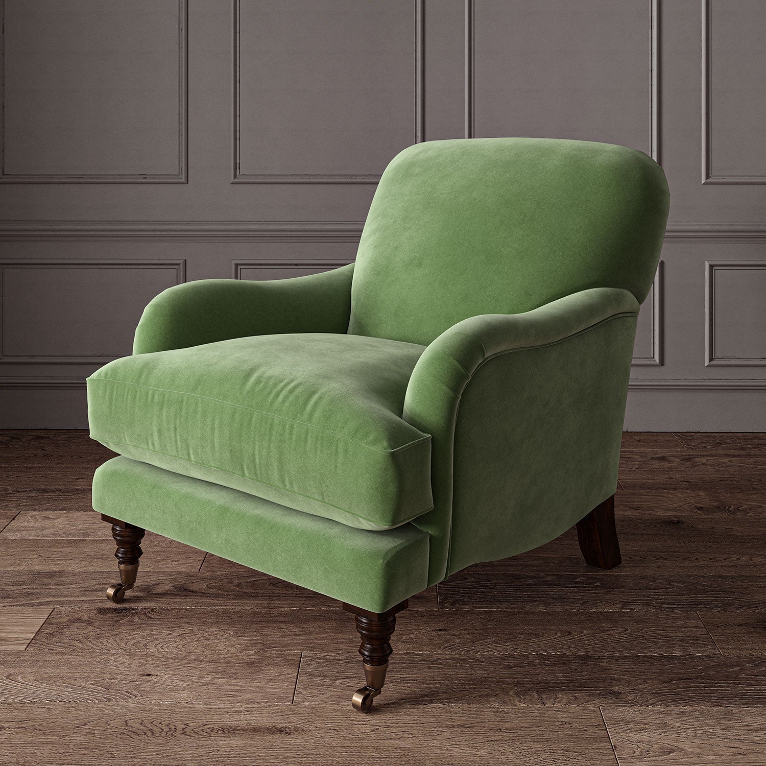 Linwood Omega Winter Moss CFR Made to Measure Curtains