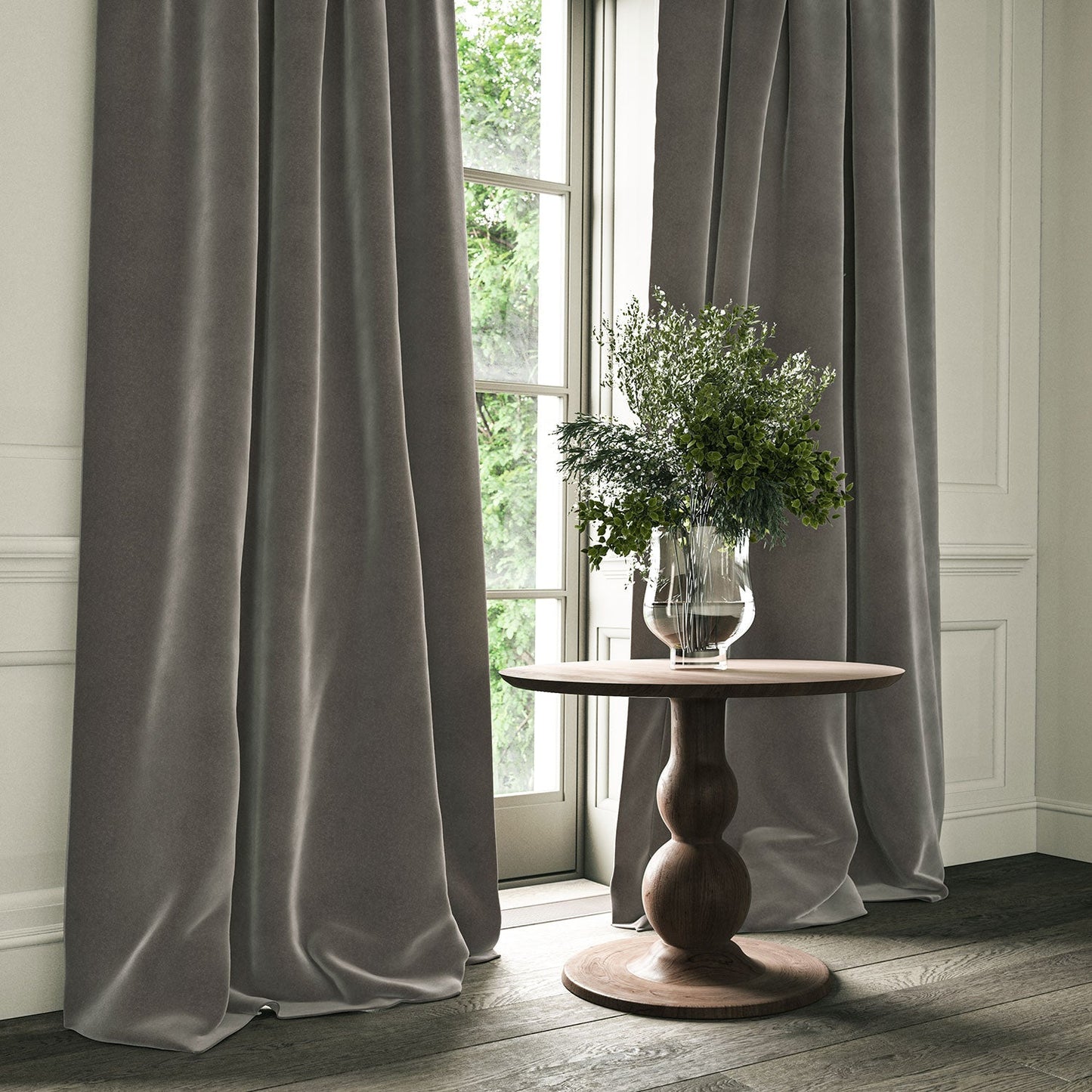 Linwood Omega Mushroom CFR Made to Measure Curtains