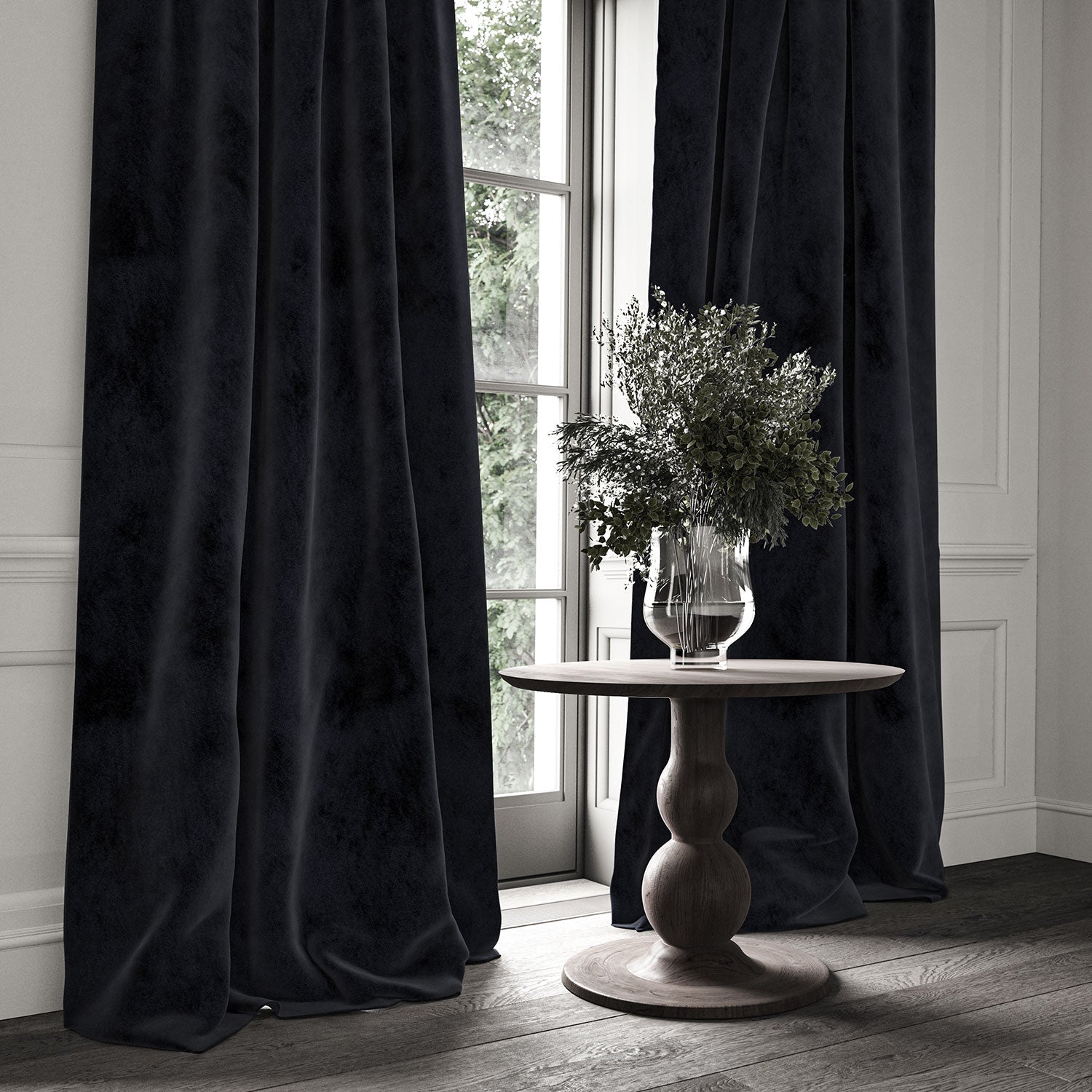 Linwood Omega Onyx CFR Made to Measure Curtains